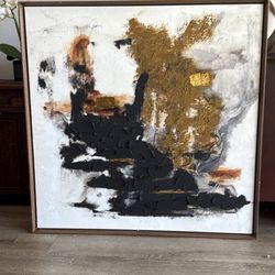 Gold And Black Art Piece 