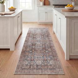 Brand New Kuden 2'6"x10 Runner Rug | Washable