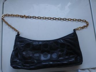 Leather chain link purse nice!