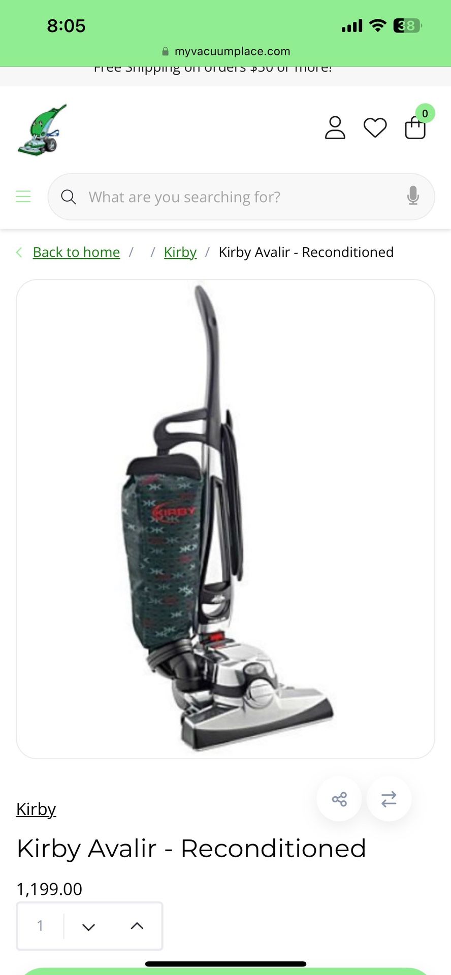 KIRBY vacuum.