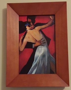 4 WOOD FRAMED PICTURES SET $40  ( 15.5"×21.5" )