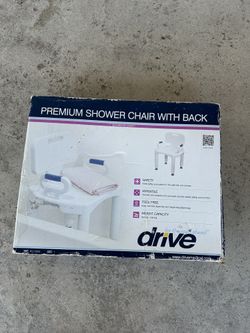 Drive PREMIUM SHOWER CHAIR WITH BACK