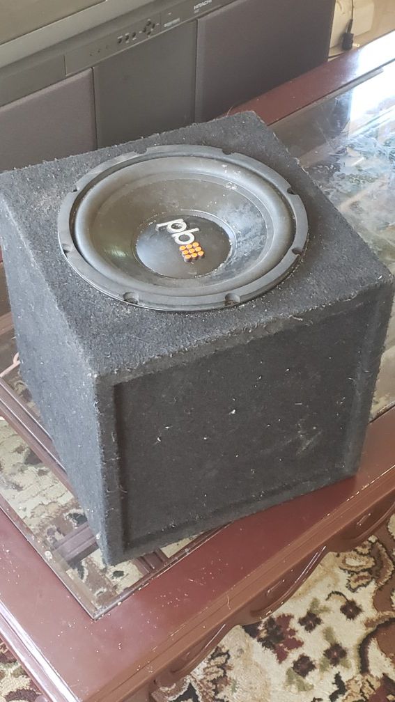 10" power bass with box