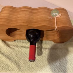 6 Bottle Bamboo Wine Rack