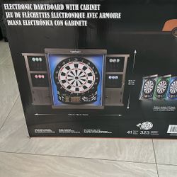 Electronic Dartboard With Cabinete