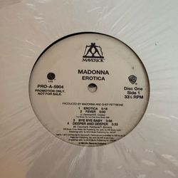 Madonna Erotica Limited Edition DJ Promo Only Vinyl