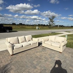 Free Delivery- High Quality Linen Couch Set