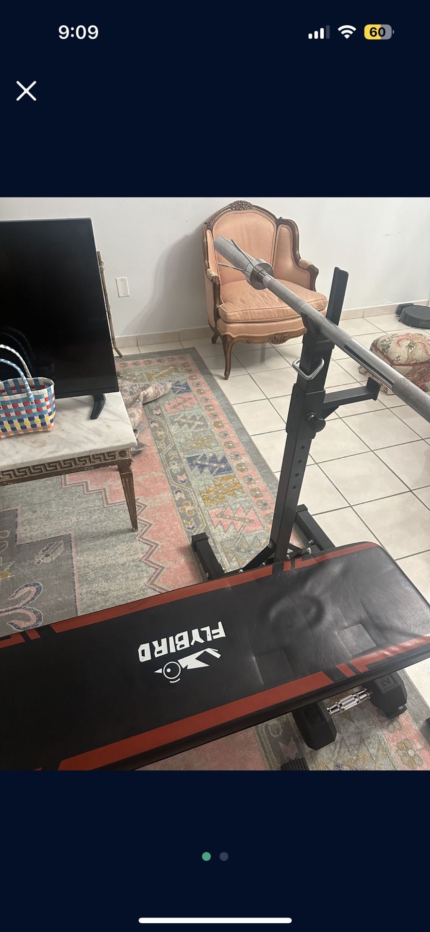 Weight Set Bench Press Squat Rack