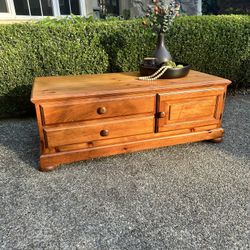 Solid Pine Coffee Table or TV Console