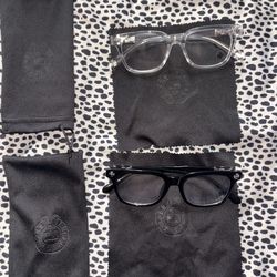 Chrome heart glasses