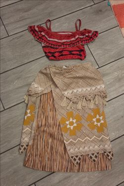 Moana Girls Halloween Costume Two-Piece Set