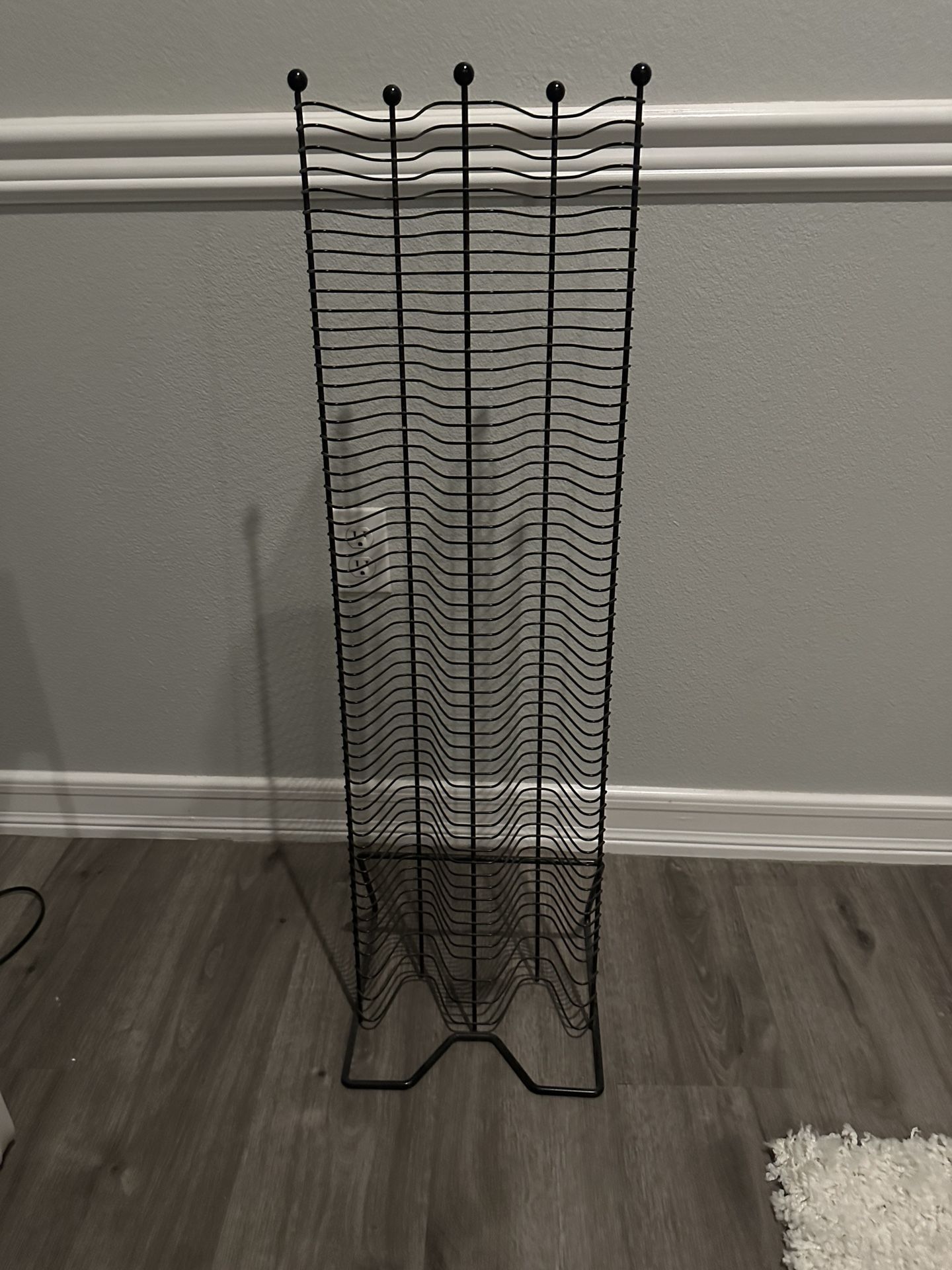 CD Tower Stand Steel CD Holder Storage Display Rack
