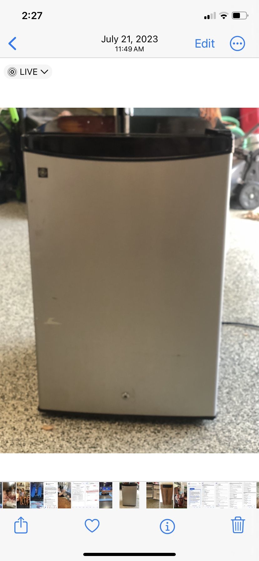 GE Mini Refrigerator/freezer