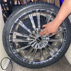 20inch Universal Rims 2 With Tires 120$ OBO