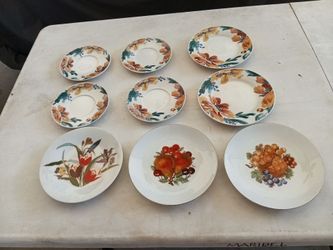 Various Dinner Plates and Saucers