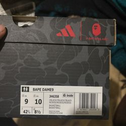 Bape Dame 9 Size 9 