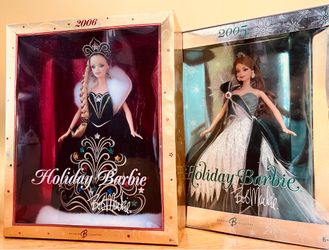 Collectable Holiday Barbies Bob Mackie 2005/2006