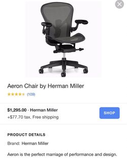 MCM Aeron Chair Herman Miller