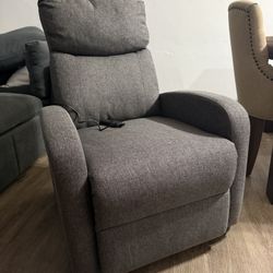 Reclining armchair with massage function Ideal for small spaces Like new