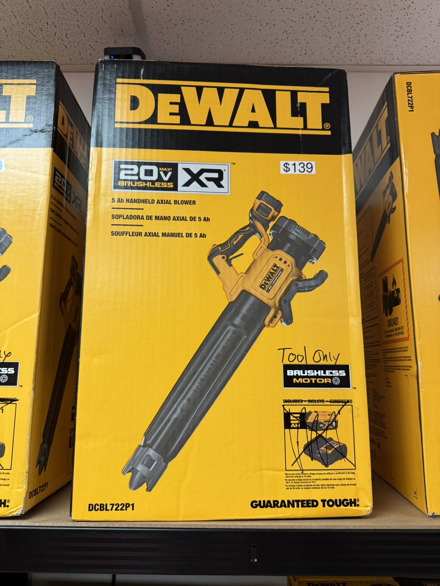 Dewalt 20v Xr Brushless Blower (TOOL ONLY )