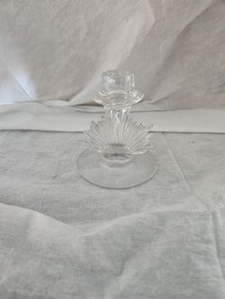 Crystal Candle Holder Antique 