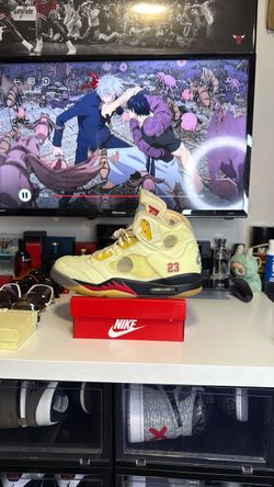 Air Jordan 5 Off-White Sail Sneaker