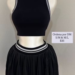 Black And Brown Skirt Set NEW 