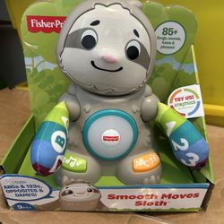 Fisher-Price Linkimals Smooth Moves Sloth Baby Electronic Learning Toy with Lights & Music
