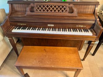 Kimball "Artist Console" Upright Piano with Bench