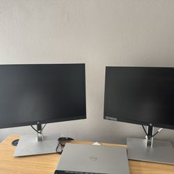 HP FHD Desktop Monitors 2 Nos 