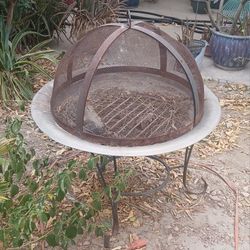Fire Pit With Screen