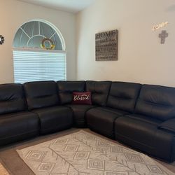 Leather Couch Sectional 