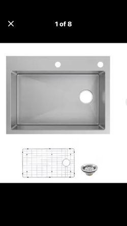 30 in. Drop-In Single Bowl 18 Gauge  Kitchen Sink