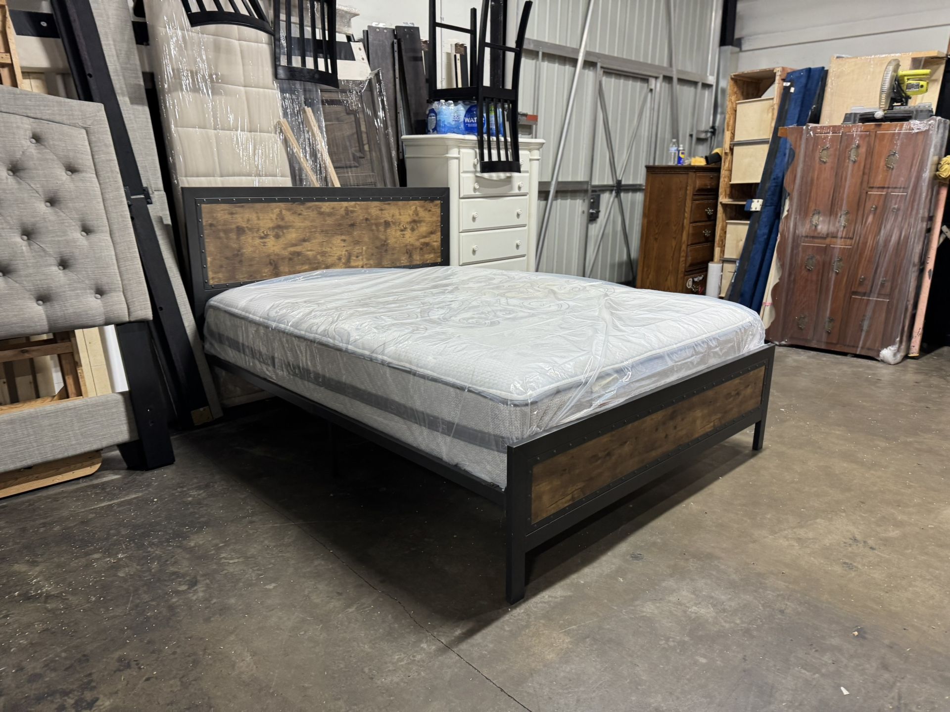 Queen Bed With Mattress $280