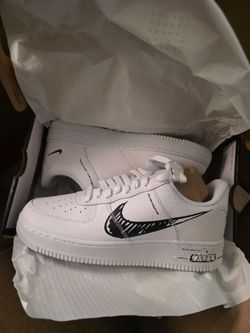 Nike Air Force 1 Low White Sketch Swoosh