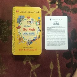 Little Golden Book Go Fish Card Game Anniversary Tin