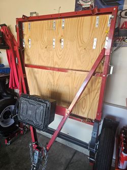 Harbor freight 4x8 fold up trailer