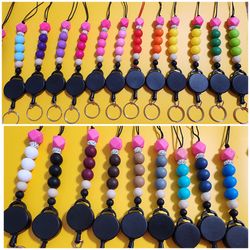 ✨ Beaded Color Pencil-Themed Snap-Away Retractable Keychain Lanyards ✨
(PICK UP ONLY NE 93306)