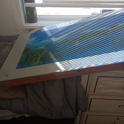 Lighted Moving Waves Hawaii Shoreline  