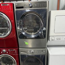 Kenmore Stainless steel washer and gas dryer set 