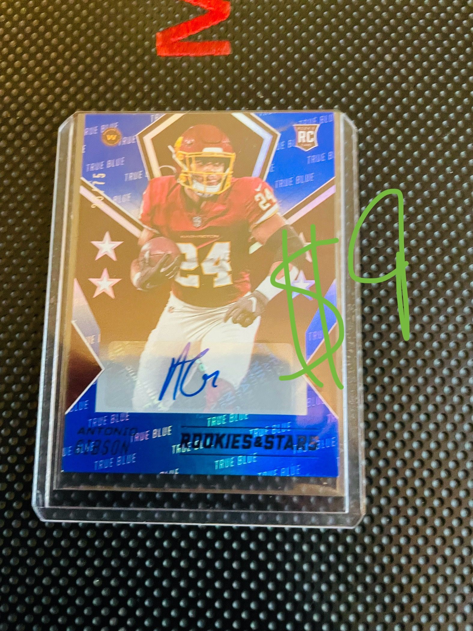 Signed Antonio Gibson Rookie Card Washington Commanders