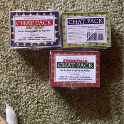 Chat Packs  For Family Fun. Sold All Together For 13$