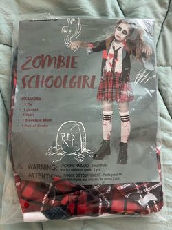 Zombie Schoolgirl Kids Halloween Costume
