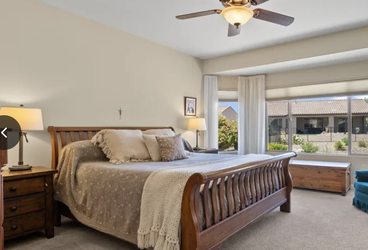 Calif King Mission Oak Sleigh Bed Frame