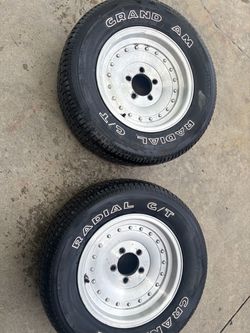 2 Chevy center lines made in USA 14x6