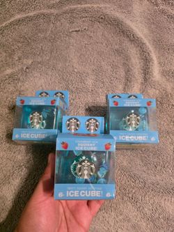 Blue Starbucks cube