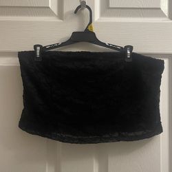 Brand New Black Lace Tube Top Size XL Juniors