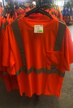 High Visibility Short Sleeve With Reflective Tape