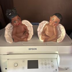 Angel babies - Hand painted Pottery