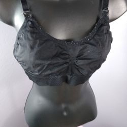 Black size large nursing bra
